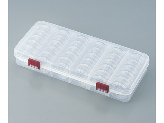 【お取り寄せ】明邦化学工業 ラウンドストッカー 275×131×45mm 6P 小物保管 実験用小物 機材