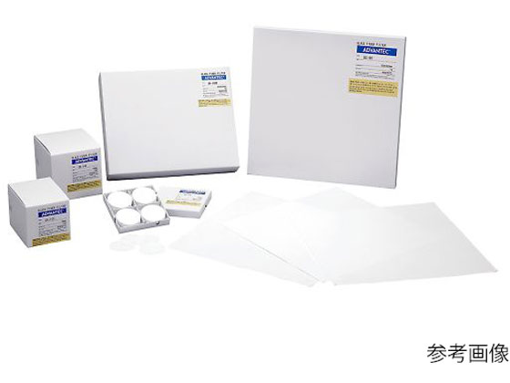 【お取り寄せ】ADVANTEC ガラス濾紙 GB-100R 50枚入 36323203 jetprice-10301107 JET PRICE パッケージ画像