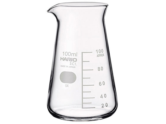 【お取り寄せ】HARIO コニカルビーカー 100mL CB-100 ビーカー 計量カップ コップ ガラス容器 計量器