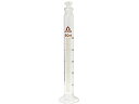【お取り寄せ】アズワン 有栓メスシリンダー(硬質ガラス製)50mL メスシリンダー ガラス容器 計量器 研究用