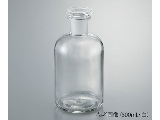 【お取り寄せ】アズワン 細口試薬瓶 白 50mL 632414102050 試薬瓶 共栓瓶 ガラス容器 計量器