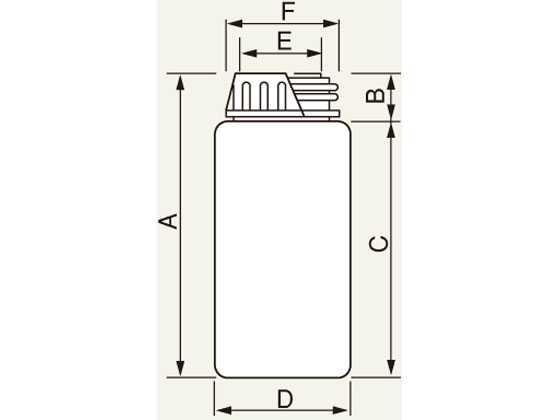 【お取り寄せ】アズワン アイボーイ(フロロテクト)細口 50mL ボトル 樹脂製 樹脂容器 計量器