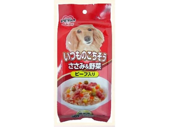 【お取り寄せ】ペットアイ いつものごちそう ささみ&野菜 ビーフ入り ウェットフード 犬 ペット ドッグフード