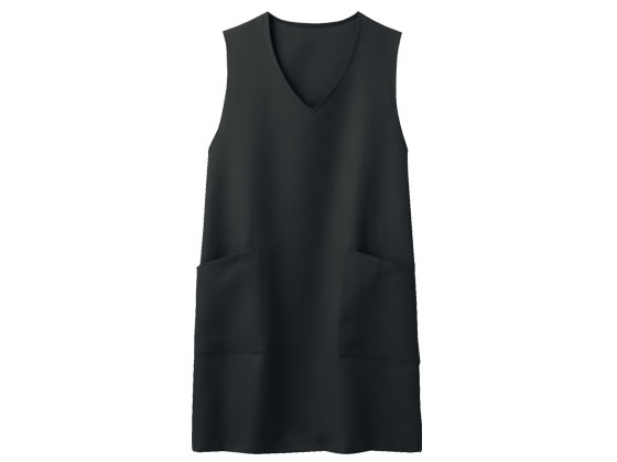 【お取り寄せ】住商モンブラン エプロン(ラップタイプ) 黒 フリー 5-831 エプロン 予防衣 医療服 ユニフォーム