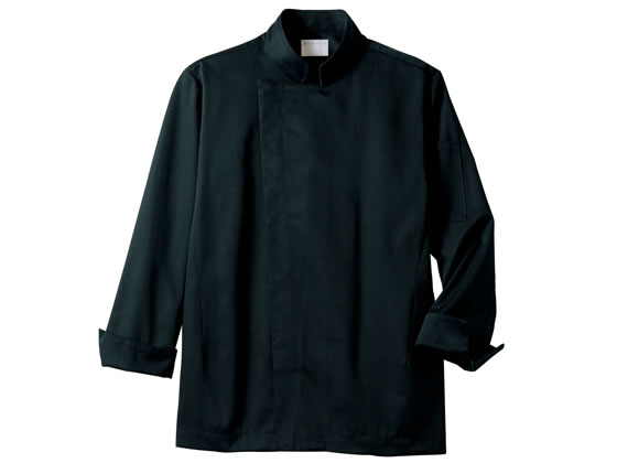 【お取り寄せ】住商モンブラン 長袖コックコート 黒 LL 6-1003 厨房 調理服 飲食店ユニフォーム ユニフォーム