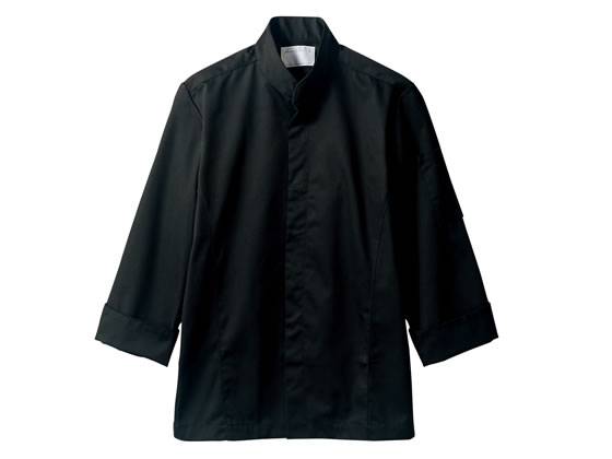 【お取り寄せ】住商モンブラン 長袖コックコート 黒 3L 6-1033 厨房 調理服 飲食店ユニフォーム ユニフォーム