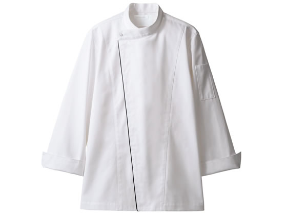【お取り寄せ】住商モンブラン 長袖コックコート 白×黒 SS 6-1051 厨房 調理服 飲食店ユニフォーム ユニフォーム