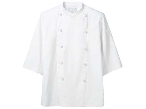 【お取り寄せ】住商モンブラン 7分袖コックコート 白 4L KS6623-2 厨房 調理服 飲食店ユニフォーム ユニフォーム
