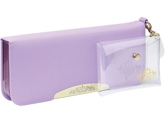 ソニック リアナティアラ アルロック筆入 両面スリム クリアポーチ付 バイオレット 小学生 一年生 女の子 男の子 箱型 おしゃれ かわいい ペン立て ペンスタンド ペンケース デスクトップ収納 デスク周り 文具