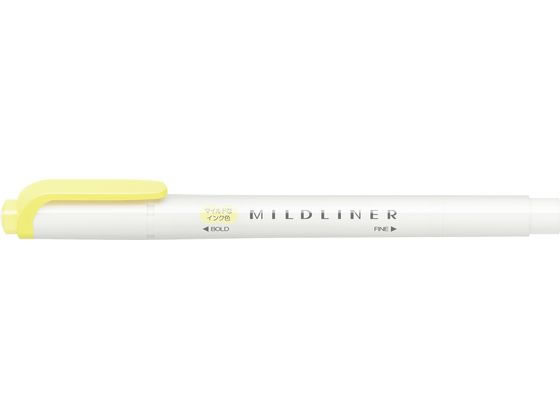 ゼブラ マイルドライナー マイルドシャーベットイエロー WKT7-MSY 黄 イエロー系 使いきりタイプ 蛍光ペン