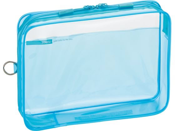 【お取り寄せ】リヒトラブ SOERU クリヤーボックスケース A5 アイスブルー F8200-14のサムネイル