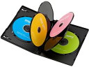 【お取り寄せ】サンワサプライ DVDトールケース 6枚収納 ブラック 3枚セット DVDトールケース メディアケース 記録メディア テープ(2)