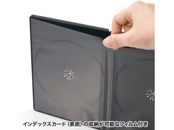 お取り寄せ サンワサプライ DVDトールケース 6枚収納 ブラック 3枚セット メディアケース 記録メディア メモリーカード 家 jetprice-10315334 JET PRICE サンプル画像3