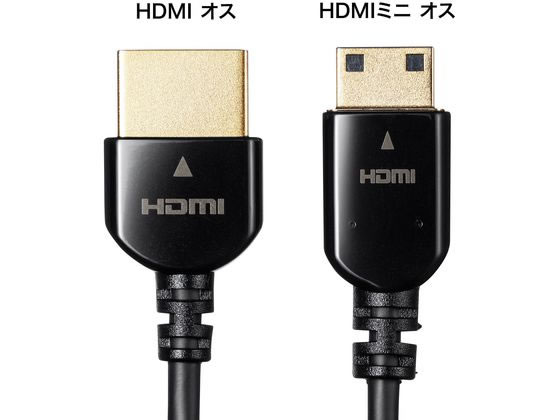 【お取り寄せ】サンワサプライ イーサネット対応ハイスピードHDMIミニケーブル 2m ...