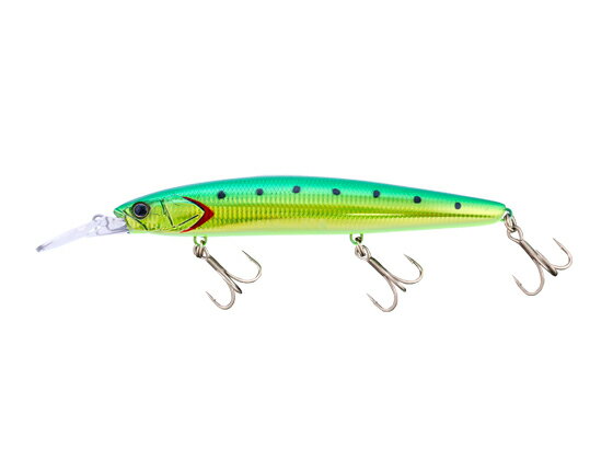 【お取り寄せ】ジャッカル ビッグバッカー湾岸ミノー128S-LB #湾内グリーン シーバス ヒラメ マゴチ ミノー ルアー ソルトウォーター 釣り具 アウトドア