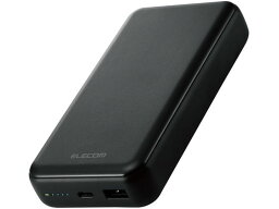 【お取り寄せ】エレコム モバイルバッテリー 20000mAh PD 20W DE-C34-20000BK