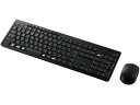 【お取り寄せ】エレコム ワイヤレスフルキーボード マウス付 静音 抗菌 TK-FDM116SKMBK