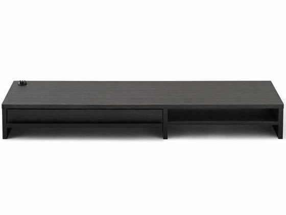 【お取り寄せ】アイリスオーヤマ/モニター台 引出し付 W1000 ブラックオーク/MNS-1000H [2]