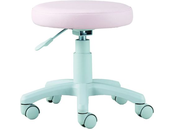 【お取り寄せ】TRUSCO ワークチェア WC-20 ピンク WC-20P キャスタースツール 丸椅 ...