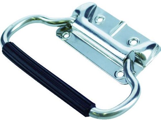 【お取り寄せ】TRUSCO スプリング付トランクゴム握り取手 ステンレス 135mm TT-135SG 扉 外装部品 機構..