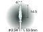 【お取り寄せ】ミニモ セラミックカッター ファイン φ4 BC7033 超硬バー 研削研磨 作業 工具