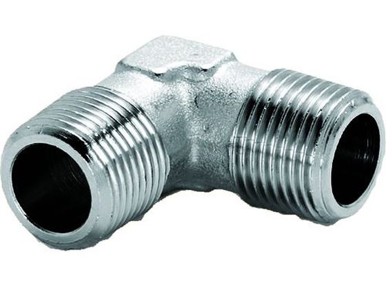 【お取り寄せ】TRUSCO 外ねじエルボ オネジ×オネジ1／8 TLM1 継手 アダプター 配管材