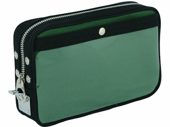 【お取り寄せ】SANEI 帆布メール用ポーチ(S)馬蹄錠金具付 モスグリーン PS-U-07 ツールバッグ 工具箱 ..