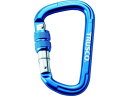 【お取り寄せ】TRUSCO ネジロック付カラビナ 線径10.5 110 ブルー TKNNL1111B 墜落制止用器具 安全保護具 作業