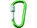 【お取り寄せ】TRUSCO ネジロック付カラビナ 線径8mm×79m グリーン TKNNL880GN 墜落制止用器具 安全保護具 作業