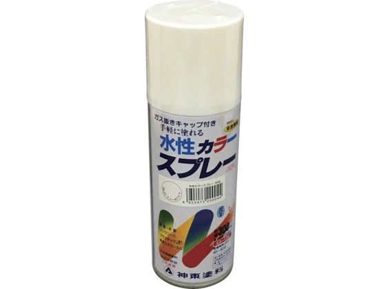 【お取り寄せ】シントー 水性カラースプレー スノーホワイト 300ML 2904-0.3 スプレーガン 塗装 内装用品 工事用品 作業用品 工具