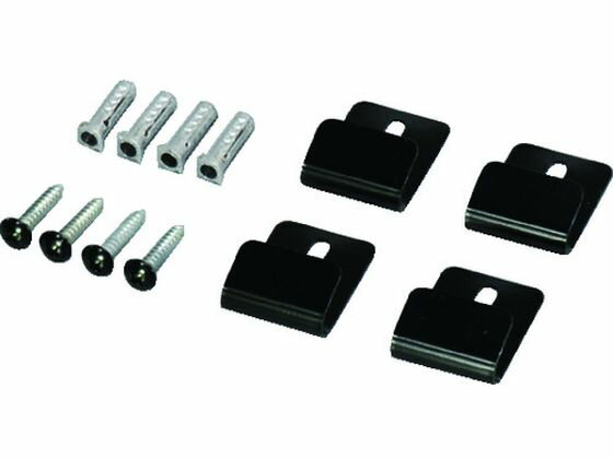 【お取り寄せ】光 ネット取付金具 黒 4P JN-1 フック 掲示物留め 吊下げ POP 掲示