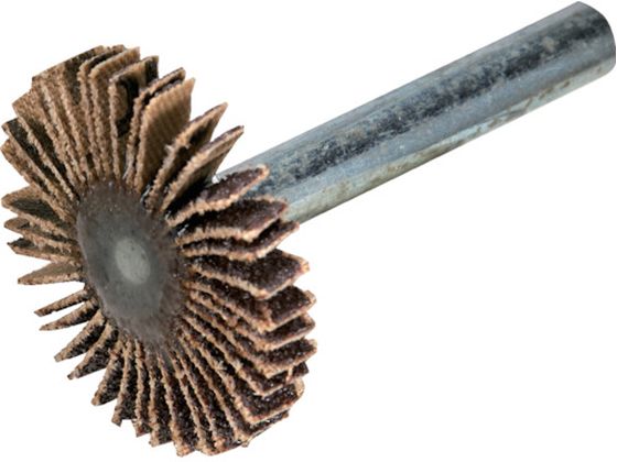 【お取り寄せ】TRUSCO 薄型フラップホイール 50×5×6 #320 5個入 UF5005-320 軸付ホイール 研削研磨用品..