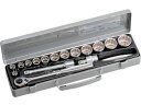 【お取り寄せ】TONE ソケットレンチセット 差込角12.7mm 17点セット 760M ソケット ソケットレンチ 作業 工具