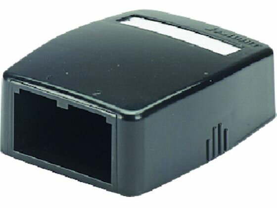 【お取り寄せ】パンドウイット ローゼットボックス シャッターなし 2個口 黒 モジュラーケーブル PC用..