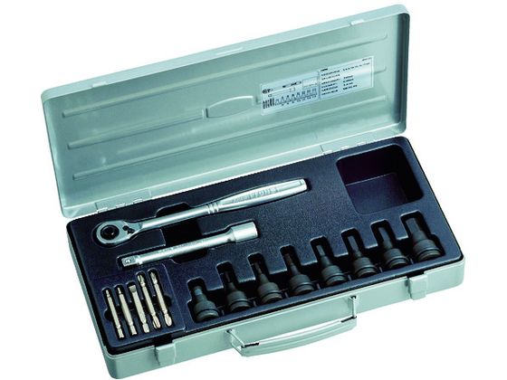 【お取り寄せ】TONE ヘキサゴンレンチセット 15pcs AH4133 ソケット ソケットレンチ 作業用品 工具