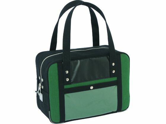 【お取り寄せ】SANEI 帆布メール用ボストン(S)馬蹄錠金具付 モスグリーン BTS-U-07 ツールバッグ 工具..