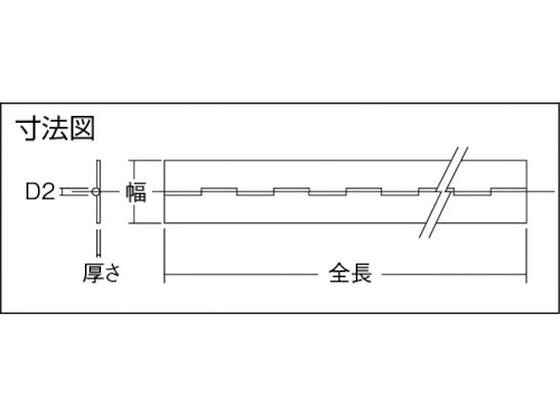 【お取り寄せ】TRUSCO ステンレス製長蝶番 厚さ1.5mm×幅32mm×全長450mm 建築金物 ...