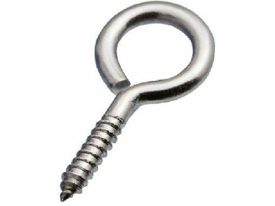 【お取り寄せ】水本 ステンレス ヒートン 内径9.2mm (10個入) B-2155 接合金物 土木 建築資材