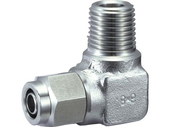 【お取り寄せ】TRUSCO SUSメイルエルボ 適用チューブ径12×10 ねじR1／4 TS12-02ML 継手 パイプ 水道 空調配管用工具 作業用品 工具(4.0)