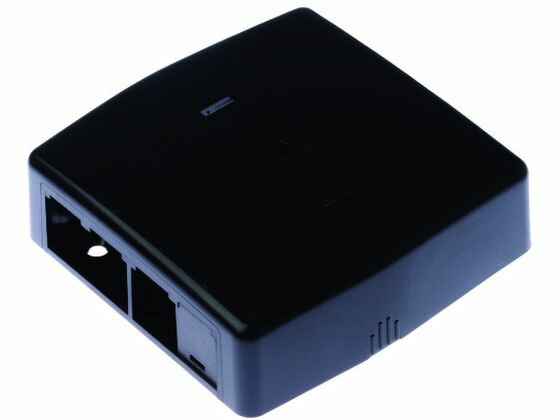 【お取り寄せ】パンドウイット ローゼットボックス 4個口 3ローゼット+1ブランク 黒 モジュラーケーブ..