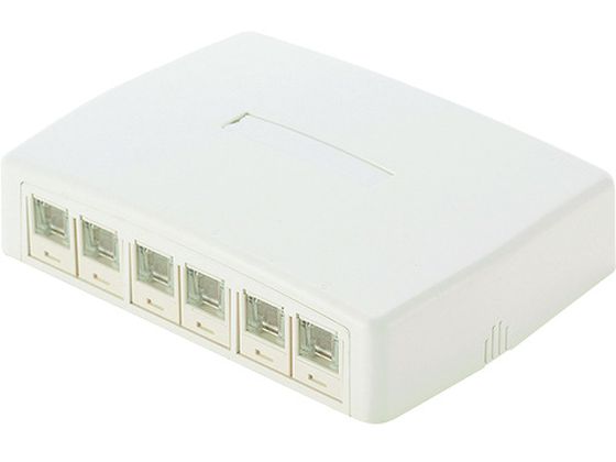 【お取り寄せ】パンドウイット CAT6Aスプリングシャッター付ローゼットキット 6個口 白 モジュラーケーブル PC用ケーブル ケーブル 電源タップ 配線パーツ 家電 jetprice-10353241 JET PRICE パッケージ画像