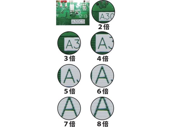JET PRICEの【お取り寄せ】リーフ 三ツ折り型ルーペ A30-2 ルーペ 拡大鏡 スコープ 実験用小物 機材｜アングル3