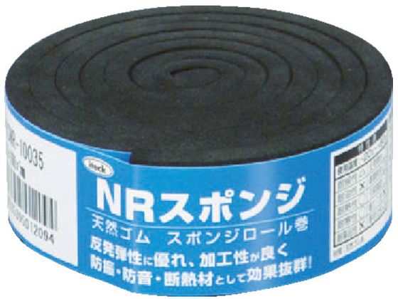 【お取り寄せ】光 スポンジロール巻 30mm×1M 5t 黒 KSNR-10035 天然ゴム ゴム素材 ねじ ボルト 釘 素材..