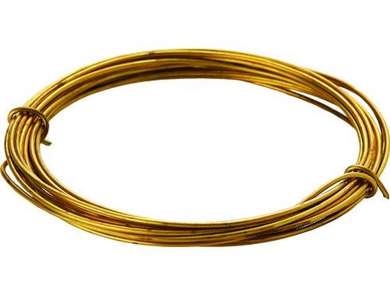 【お取り寄せ】TRUSCO 真鍮線 線径0.90mm×約5m TBW-20 内装商品 建築金物 土木 建築資材