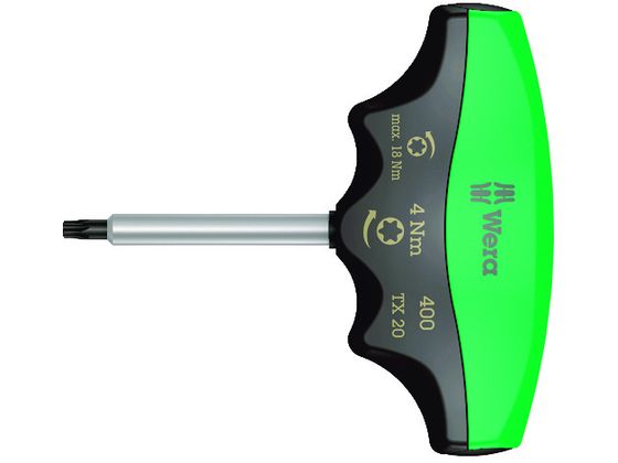 【お取り寄せ】Wera 400 トルクドライバーT型 トルクス TX20 / 4.0 Nm 005090 トルクドライバー 作業工具 作業用品 工具