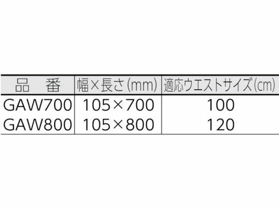 【お取り寄せ】タジマ フラットワイドタイプ 胴当てベルト Lサイズ GAW800 墜落制止用器具 安全保護具 作業