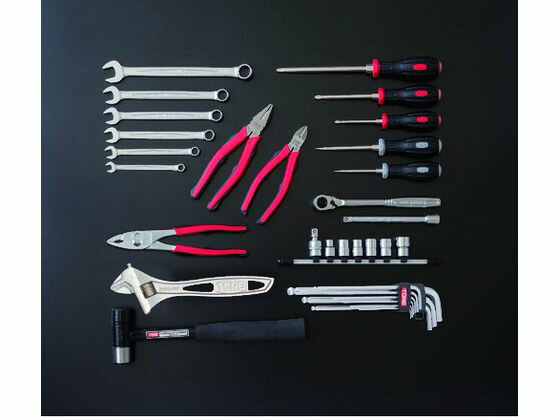 【お取り寄せ】TONE シャッター付サービスボード 工具一式のみ CS310C 工具セット 作業工具 作業用品 工具