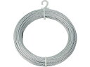 【お取り寄せ】TRUSCO メッキ付ワイヤロープ Φ6mm×20m CWM-6S20 チェーン ワイヤー 接合金物 土木 建築資材