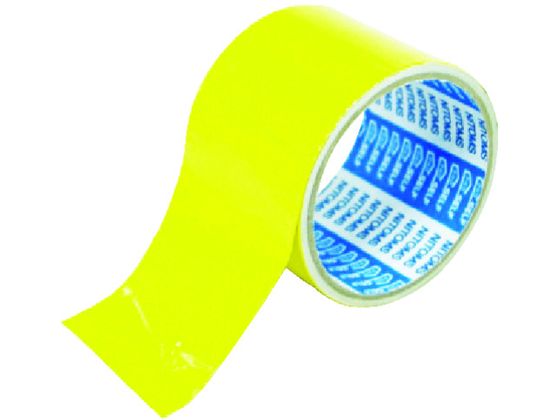 【お取り寄せ】ニトムズ 識別用カラーアルミテープ 50mm×2m 黄 J3773 配管テープ ダクトテープ 粘着テープ 梱包