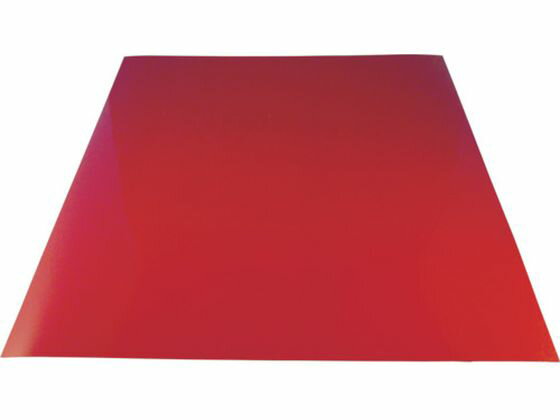 【お取り寄せ】下西 カラーマグネットシート 赤 T0.9×300×300 NT7SR09300300 マグネットシート つやなしタイプ 吊下げ POP 掲示用品